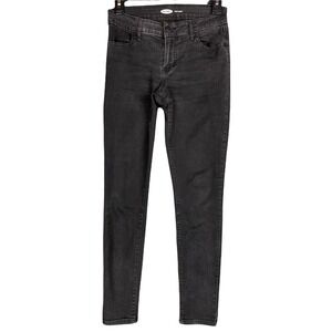 Old Navy Rockstar Super Skinny Jeans Womens 2 Black Jack  Mid Rise Streetwear